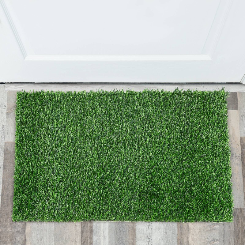 Outdoor Rug Waterproof - Kaymaz suni çim kapı paspası siyah