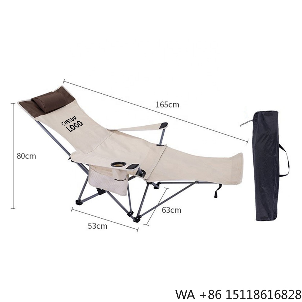 Outdoor Furniture For Patio - Taşınabilir Katlanır Yatarlı Sandalye Hafif Ayarlanabilir