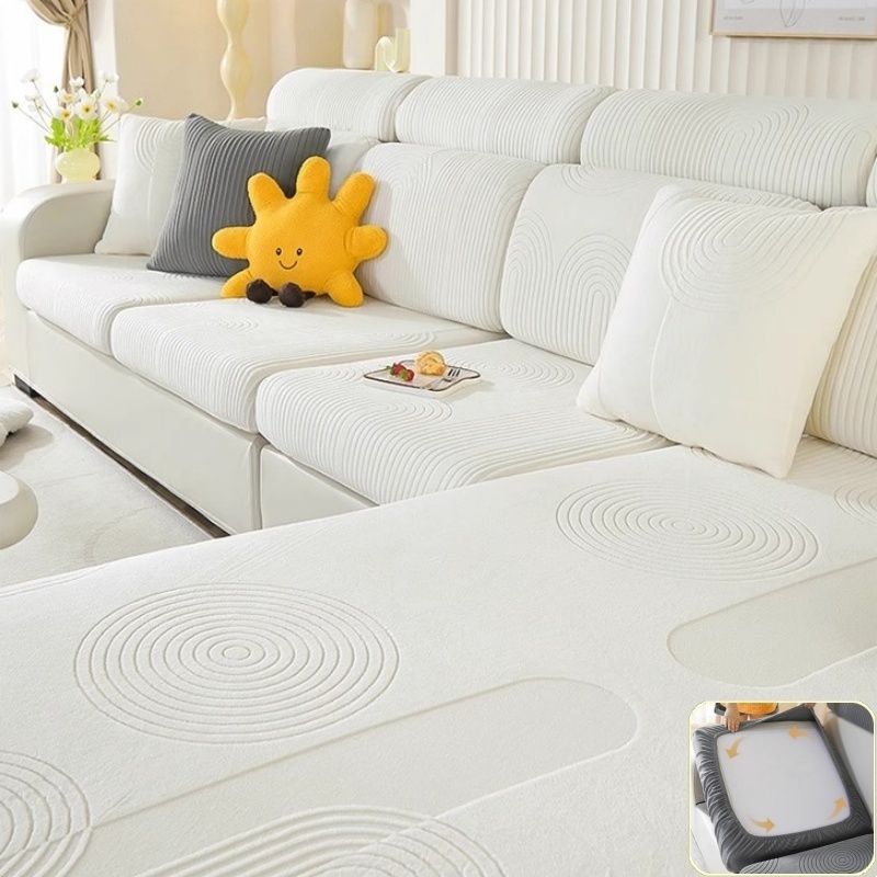 Outdoor Furniture Cover Xl - Elastik Jakarlı Kadife Kanepe Minder Kılıfı,