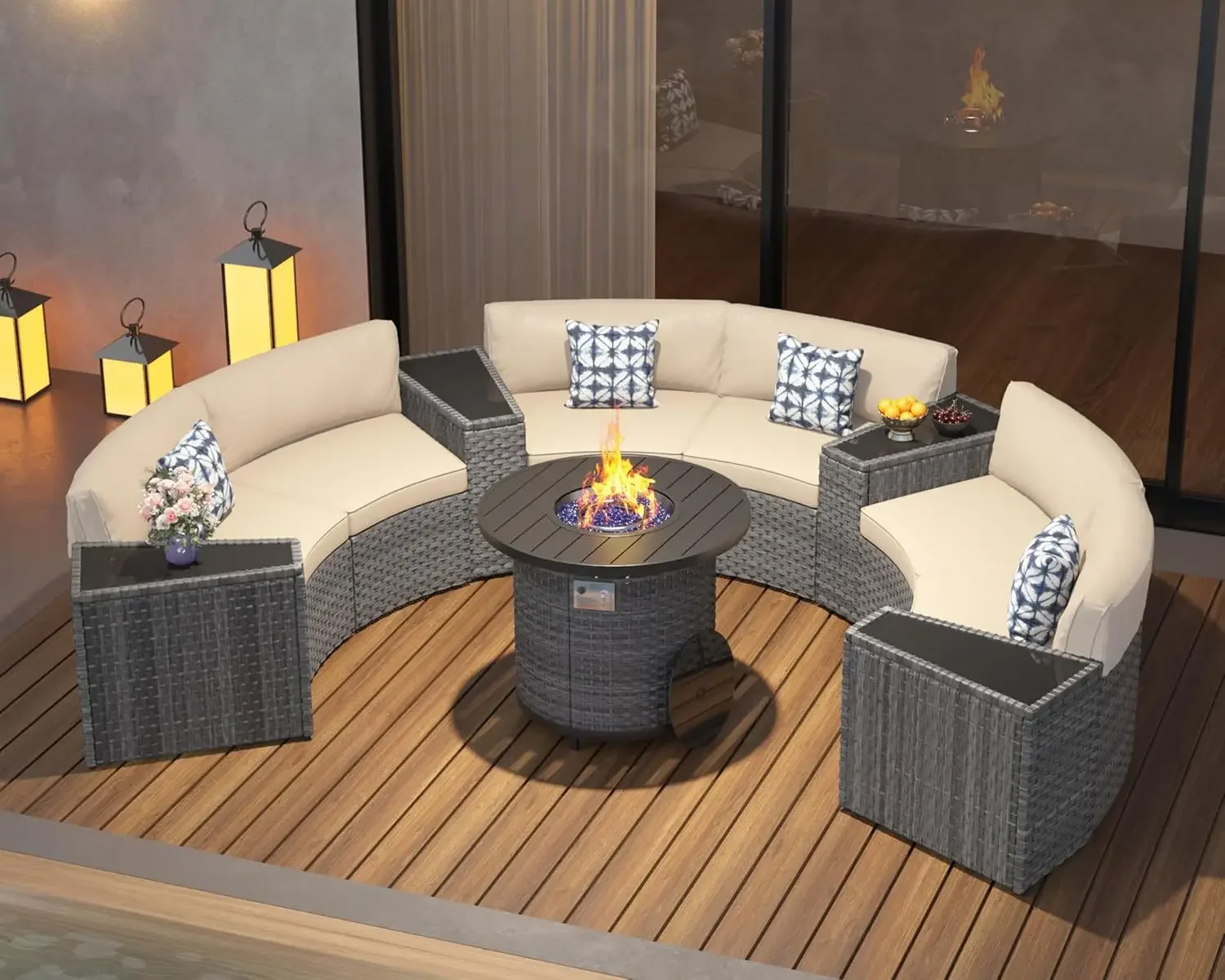 Outdoor Furniture And Fire Pit - l Veranda Mobilya Seti, 32 
