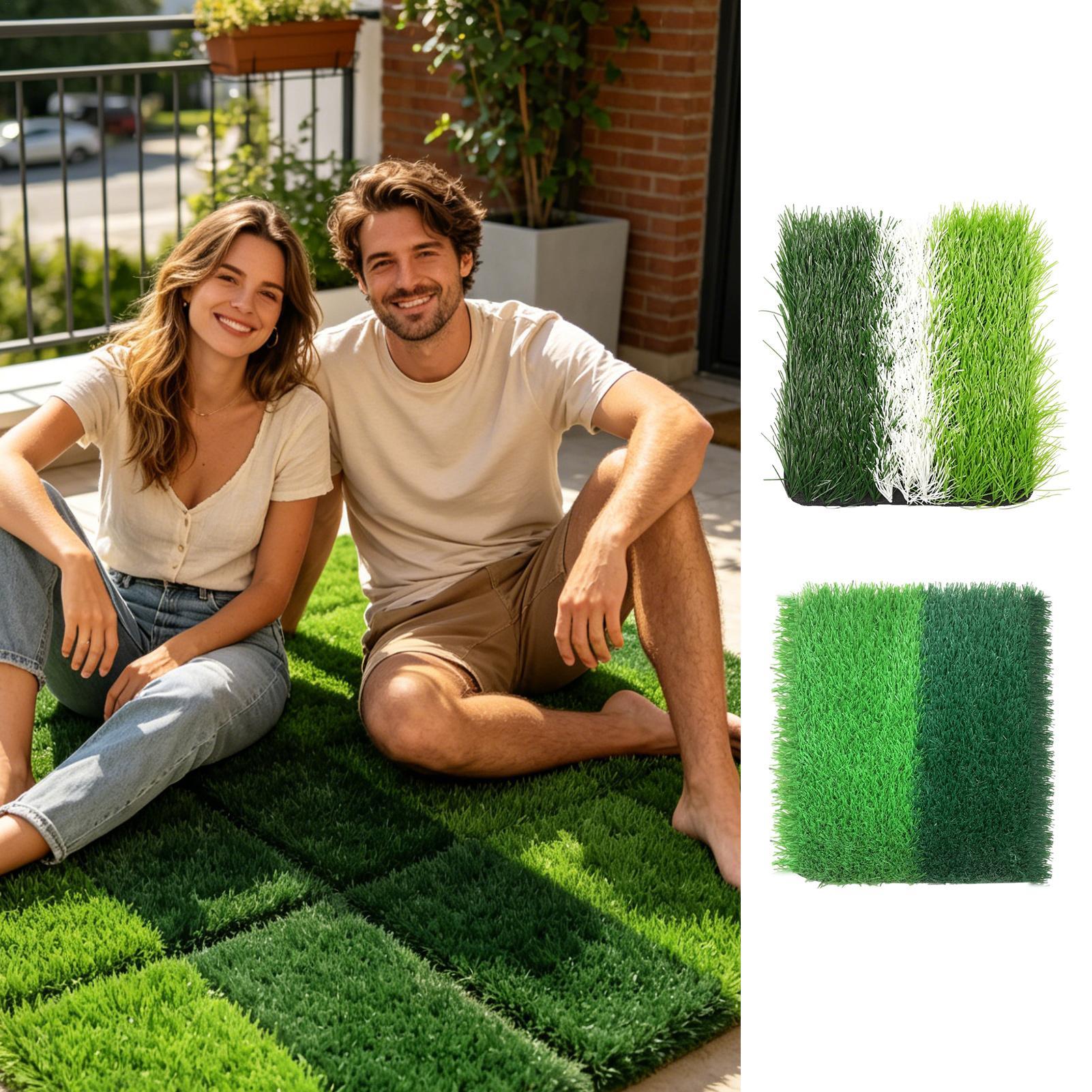 Sahte çim halı 15.7x15.7in yum - Outdoor Rug Waterproof incelemesi ve fiyatı