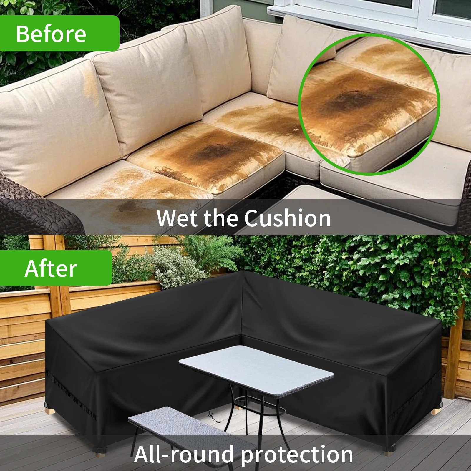 L Şeklinde Bahçe Kanepe Örtüsü - Outdoor Furniture Cover Xl incelemesi ve fiyatı
