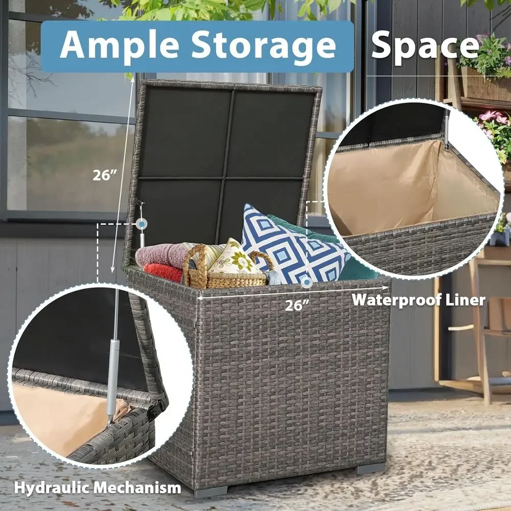 8 Parçalı Veranda Mobilya Seti - Outdoor Furniture And Fire Pit incelemesi ve fiyatı