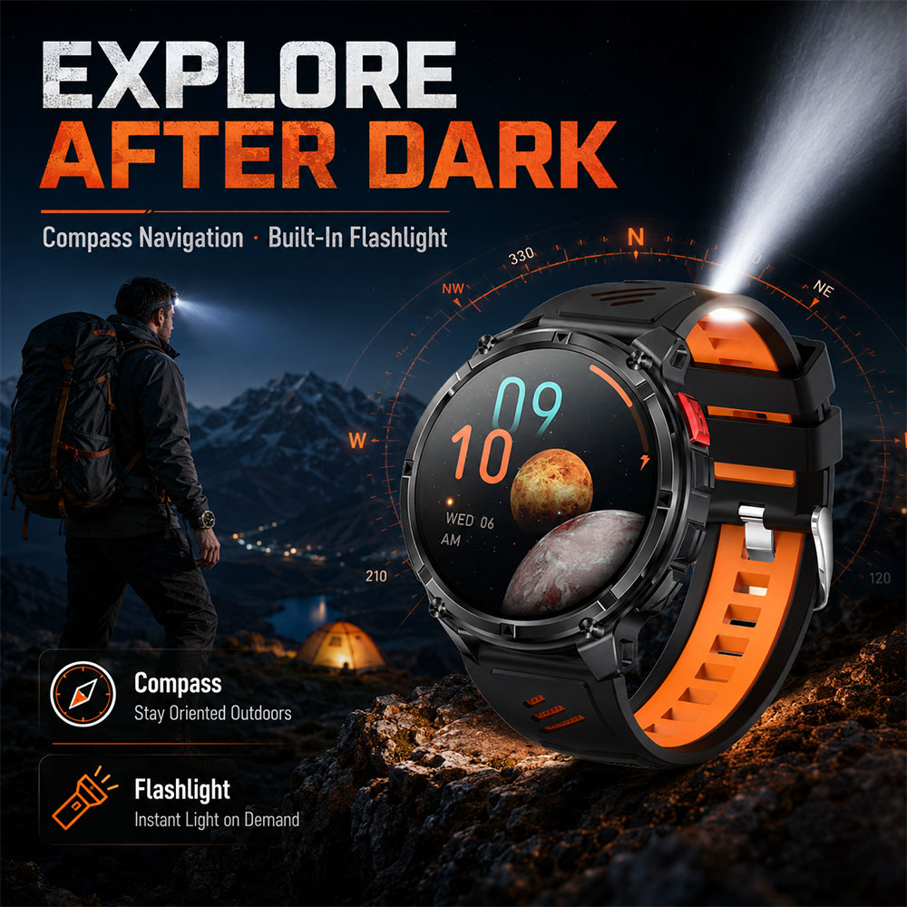 YAOCX AMOLED Akıllı Saat Erkek - Outdoor Rug Waterproof incelemesi ve fiyatı