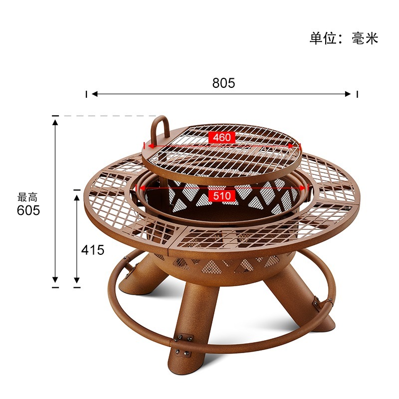 2026 Modern Dış Mekan Çelik Kö - Outdoor Furniture And Fire Pit incelemesi ve fiyatı